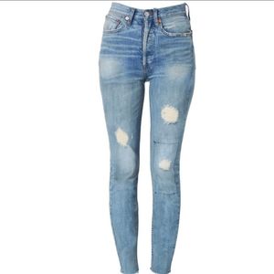 Re/Done Skinny Jeans in Ghost size 26